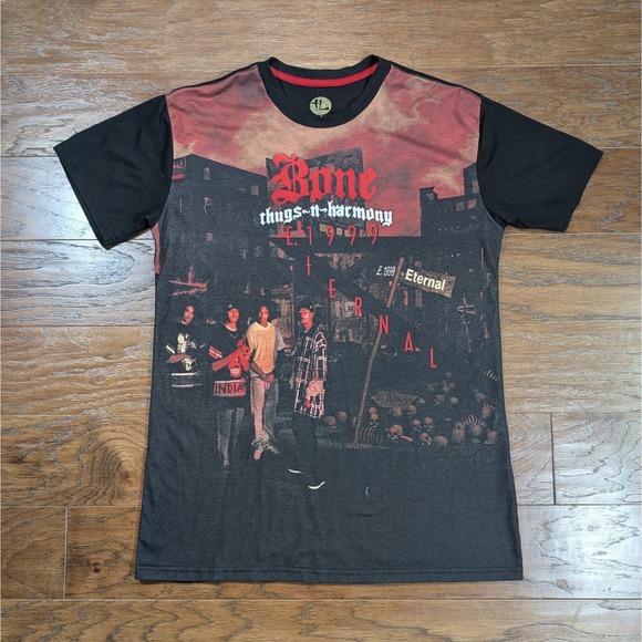 Bone Collector Other - Bone Thugs N‎ Harmony Eternal 1999 Sublimated Album Cover T Shirt Small (20x27)